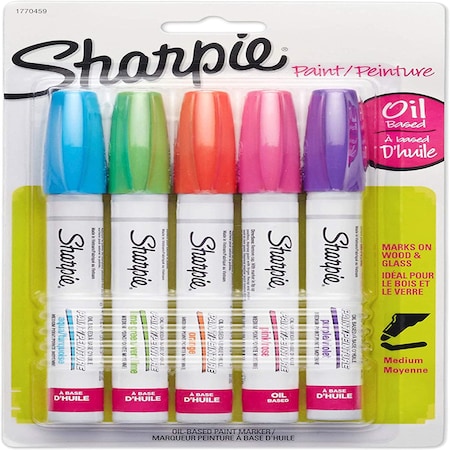 Sharpie Sharpie Assorted Medium Tip Paint Marker 5 pk 1770459